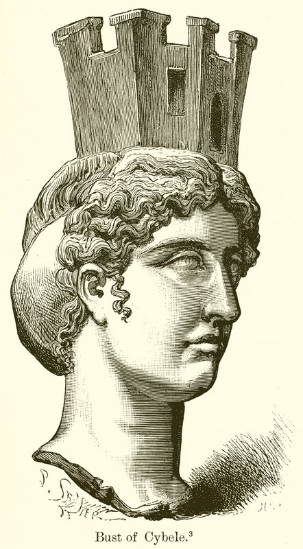 Byst av Cybele av English School
