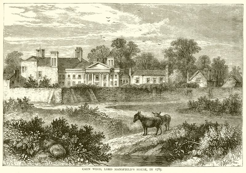 Caen Wood, Lord Mansfields hus, 1785 av English School