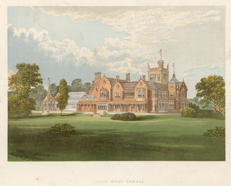 Caen Wood Towers, Middlesex, säte för Earl Mansfield av English School