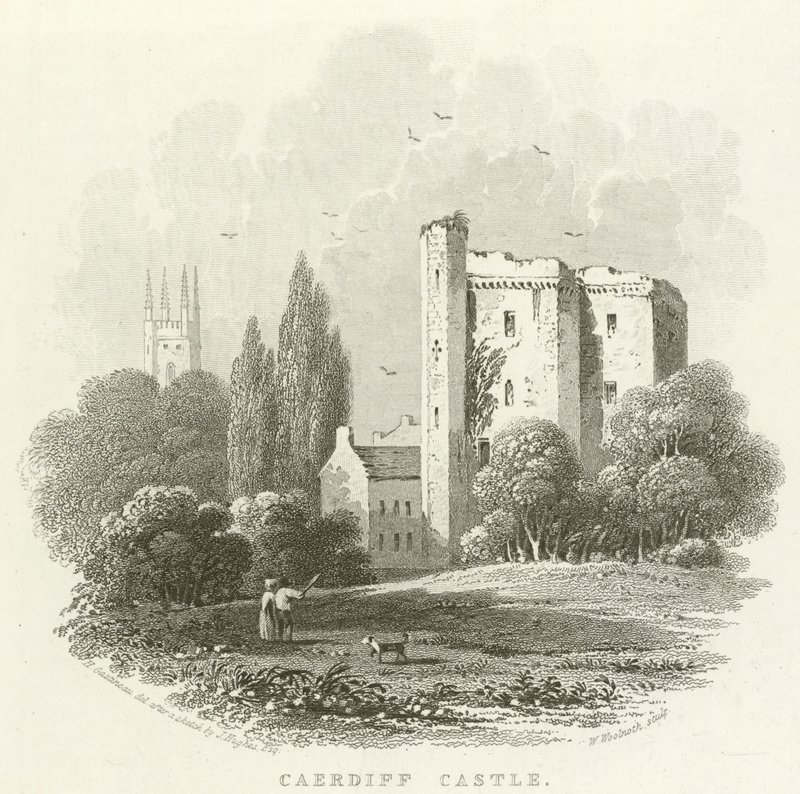 Cardiff Castle (gravyr) av English School