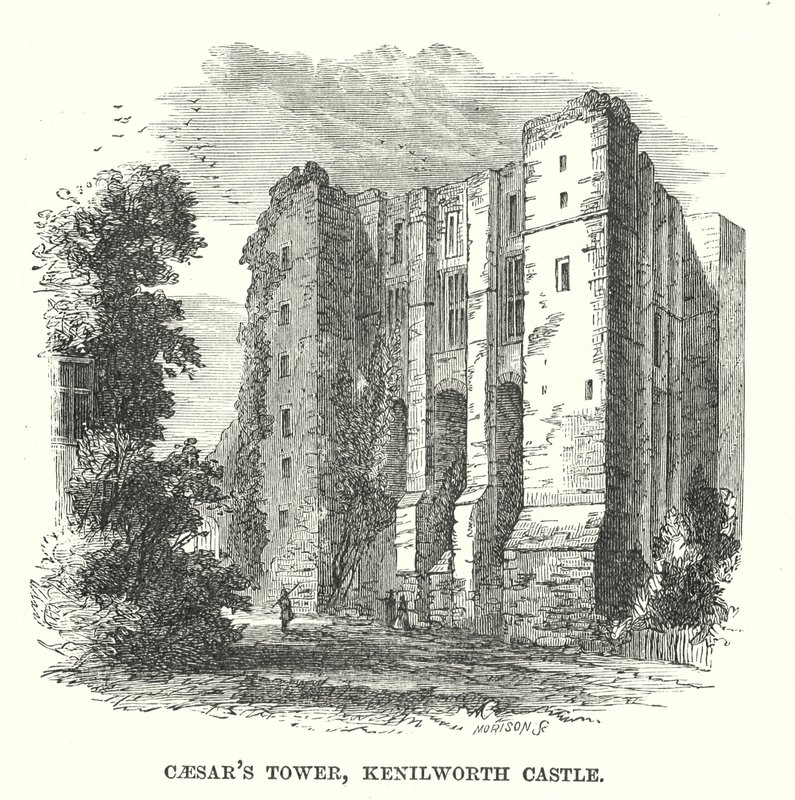 Caesars Tower, Kenilworth Castle (gravyr) av English School