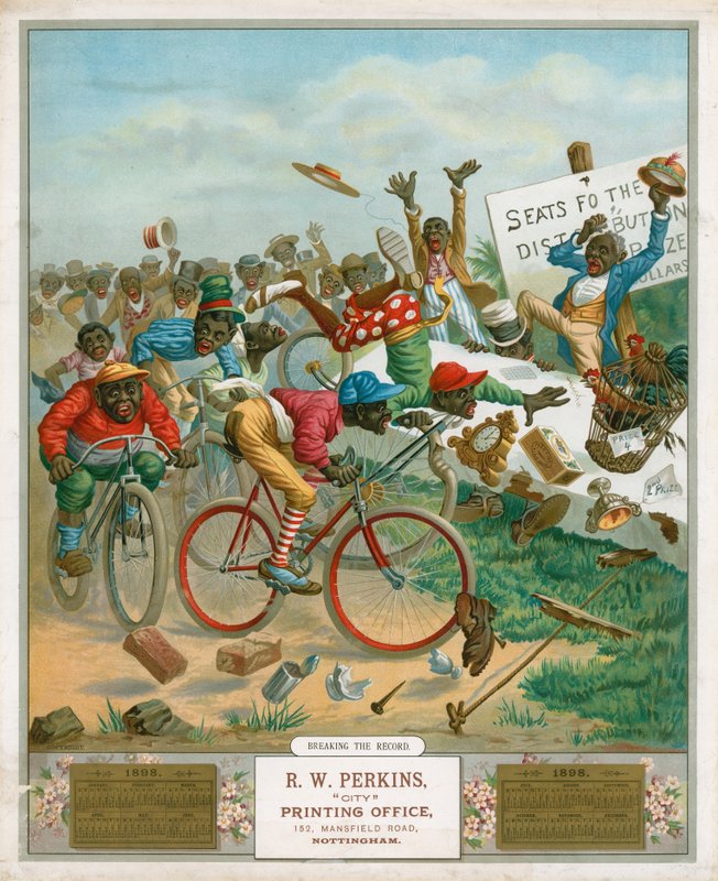Kalender för 1898. Cykelcyklister av English School
