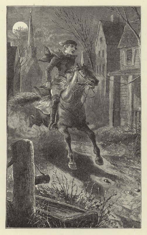Call to arms - Paul Reveres åktur, 1775 av English School