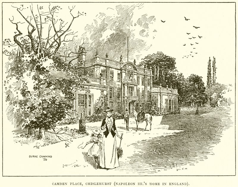 Camden Place, Chislehurst (Napoleon III:s hem i England) av English School