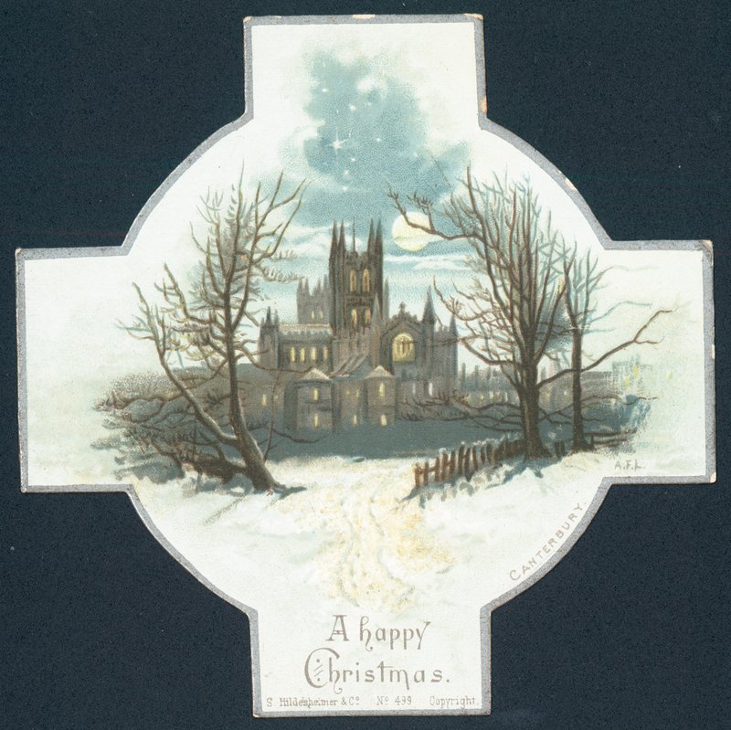 Canterbury Cathedral, julkort av English School