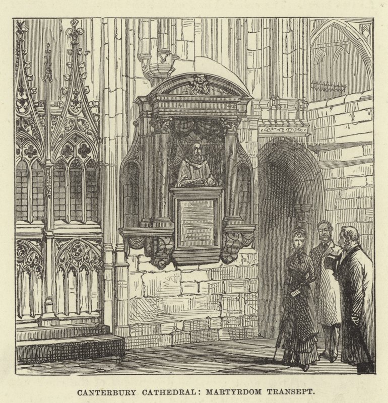Canterbury Cathedral, martyrdomens tvärskepp av English School
