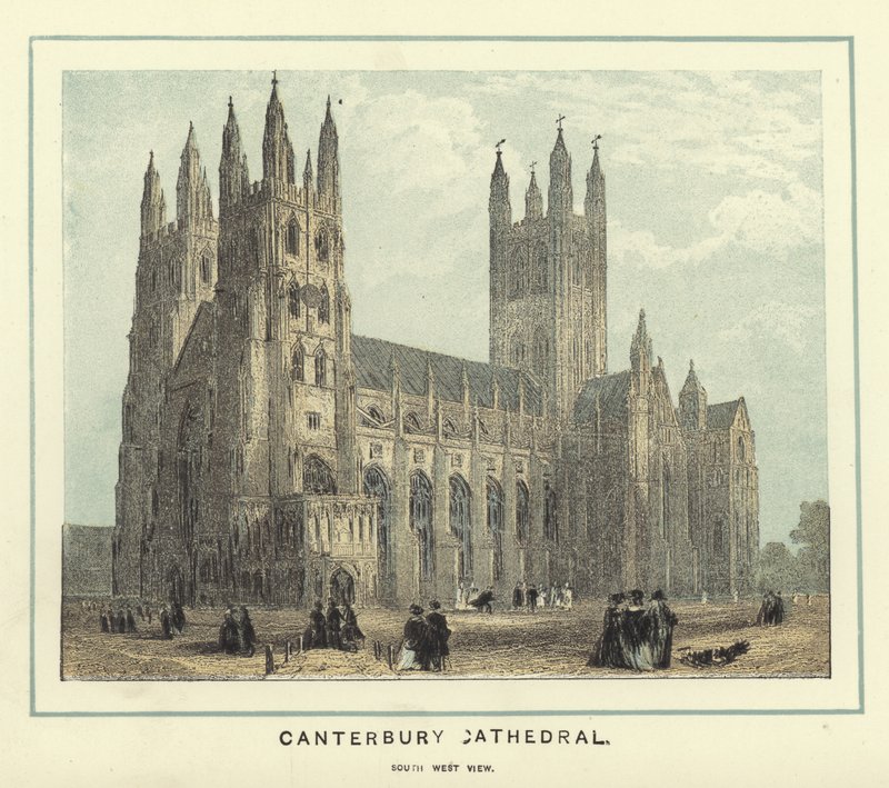 Canterbury Cathedral, sydvästlig vy av English School