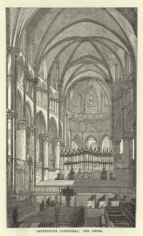 Canterbury Cathedral, kören av English School