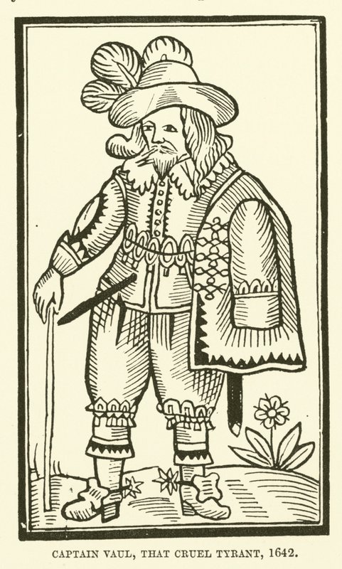 Kapten Vaul, den grymma tyrannen, 1642 av English School