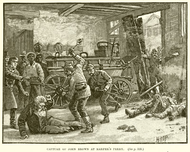Fångst av John Brown vid Harpers Ferry av English School