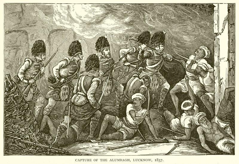 Capture of the Alumbagh, Lucknow, 1857 av English School
