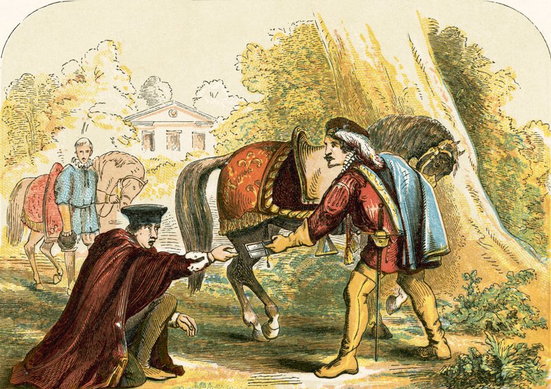 Kardinal Wolsey och kungens budbärare av English School