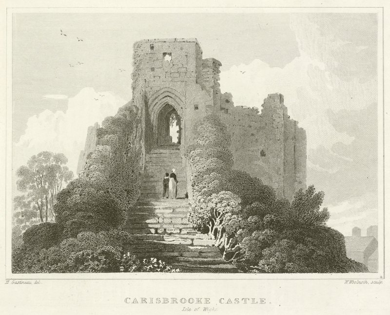 Carisbrooke Castle, Isle of Wight (gravyr) av English School