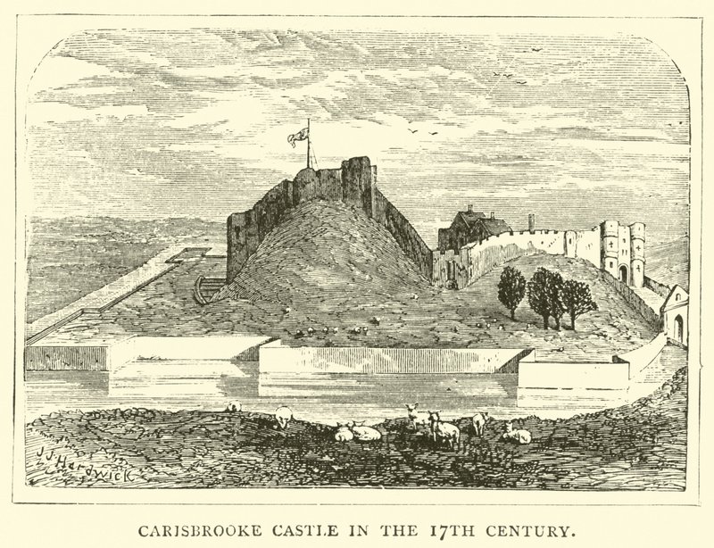 Carisbrooke Castle på 1600-talet av English School