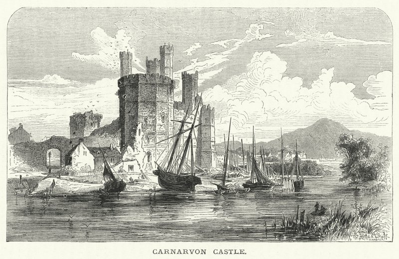Carnarvon Castle (gravyr) av English School
