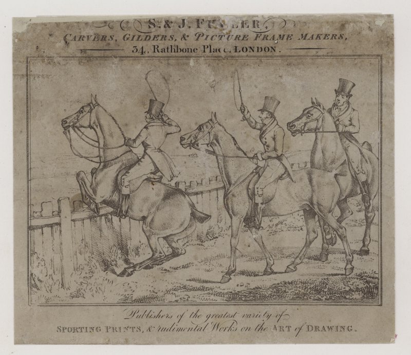 Carvers and Gilders, S och J Fuller, handelskort av English School