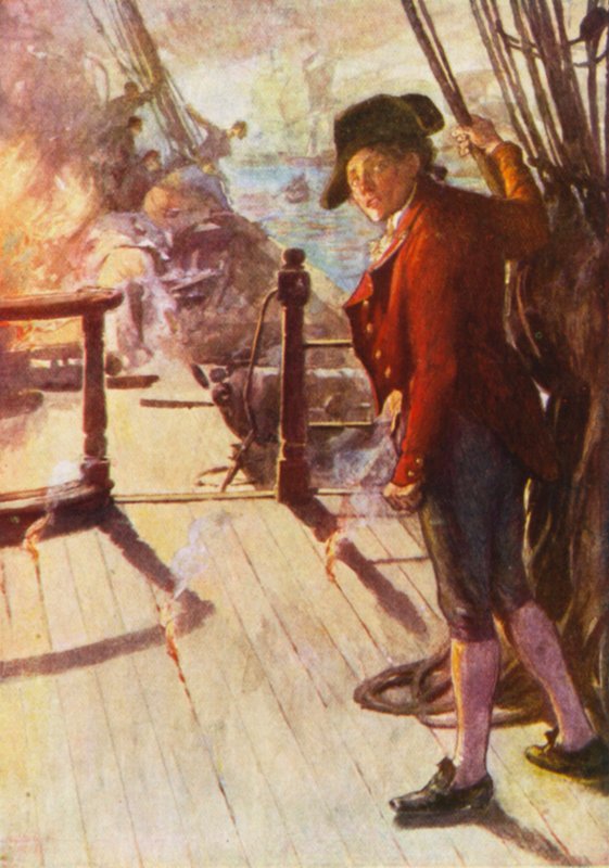 Casabianca (färglitografi) av English School