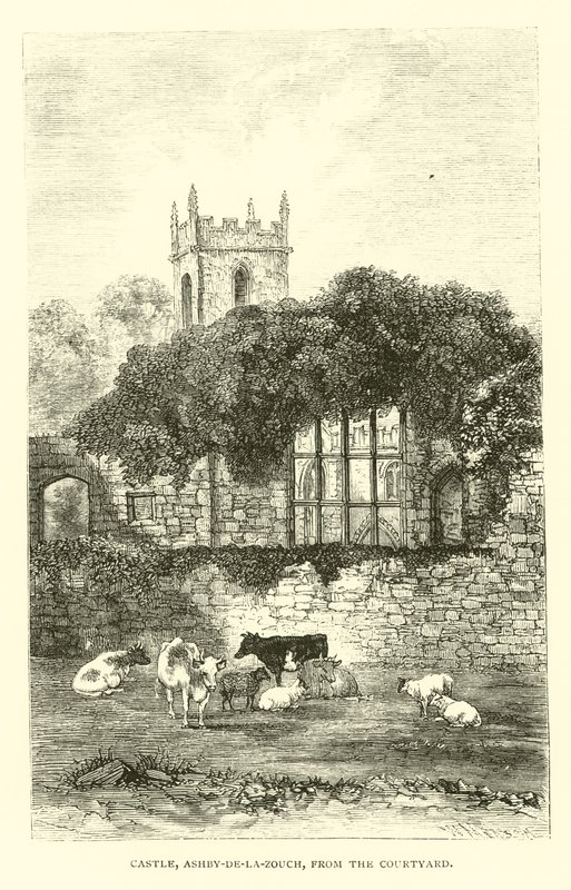 Slottet, Ashby-de-la-Zouch, från innergården av English School