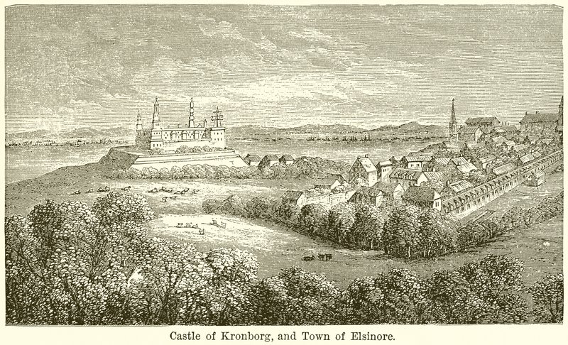 Kronborgs slott och Helsingör stad av English School
