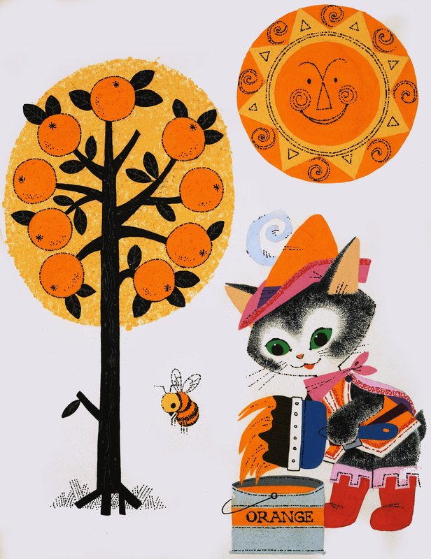 Katt som målar världen orange av English School