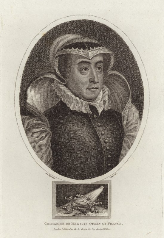 Catharine de Medicis drottning av Frankrike av English School