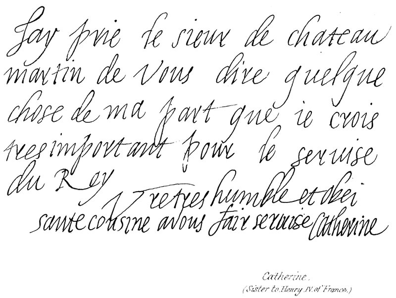 Catherine, (syster till Henrik IV av Frankrike) av English School
