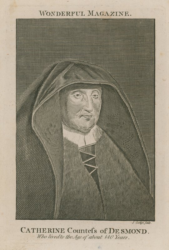 Catherine grevinna av Desmond, som levde till en ålder av cirka 140 år av English School