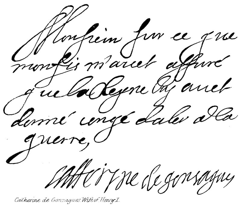 Catherine de Gonzagues, fru till Henry I av English School