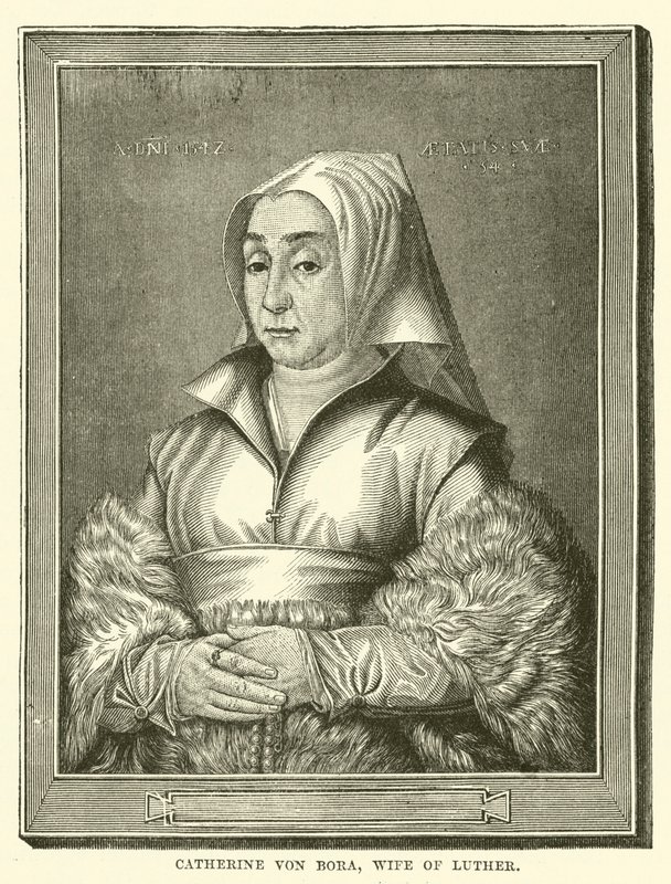 Catherine von Bora, Luthers hustru (gravyr) av English School
