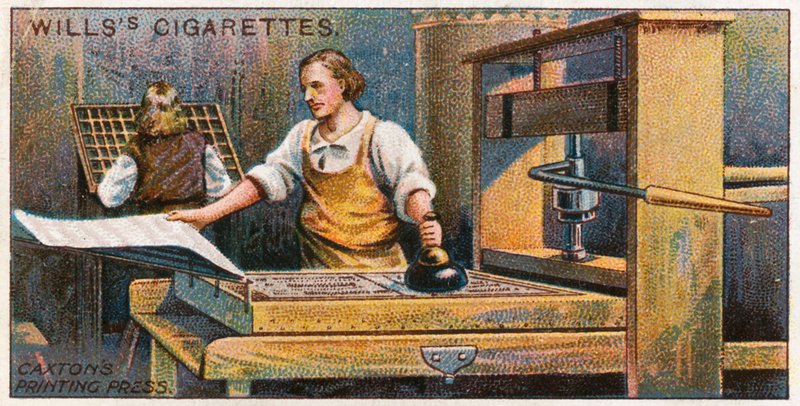 Caxtons tryckpress av English School
