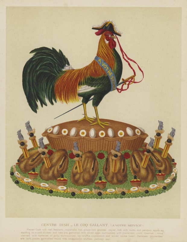 Mittskål - le coq galant (till din tjänst) av English School