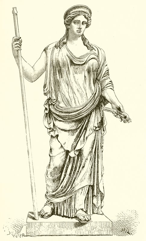 Ceres hittades i Ostia 1856. (Vatikanens museum) av English School