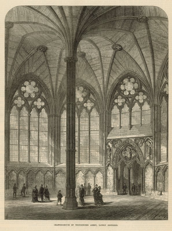 Chapter House of Westminster Abbey av English School