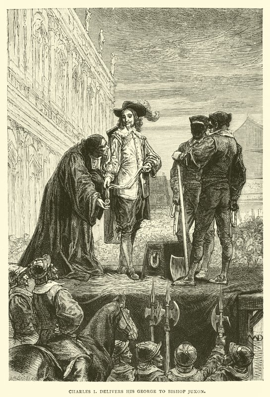 Charles I överlämnar sin George till biskop Juxon av English School
