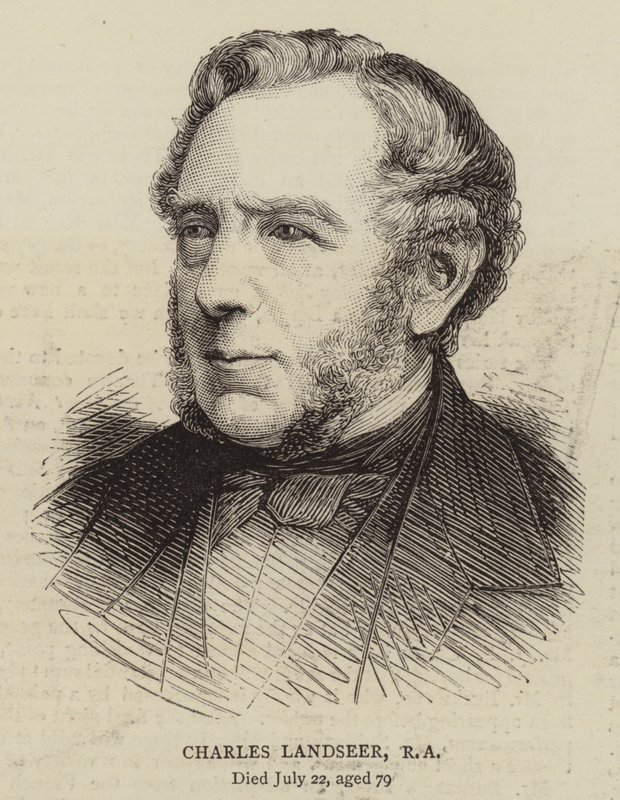 Charles Landseer, RA (gravyr) av English School