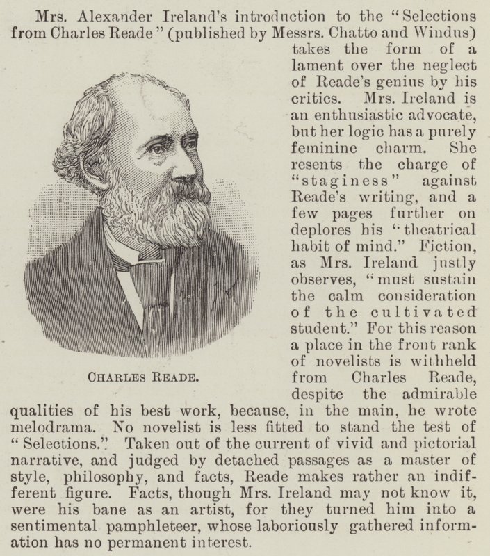 Charles Reade (gravyr) av English School