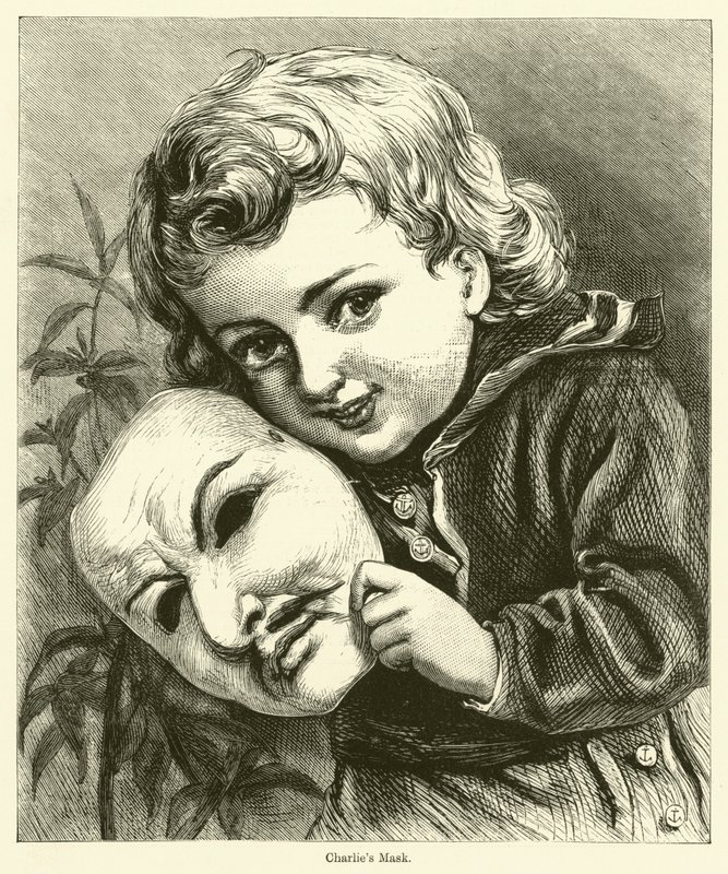 Charlies mask (gravyr) av English School