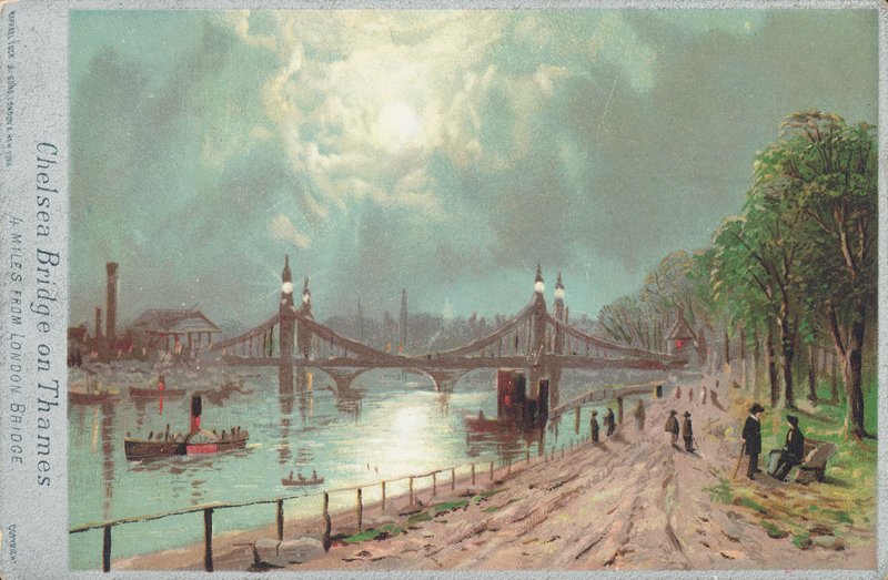 Chelsea Bridge vid Themsen av English School