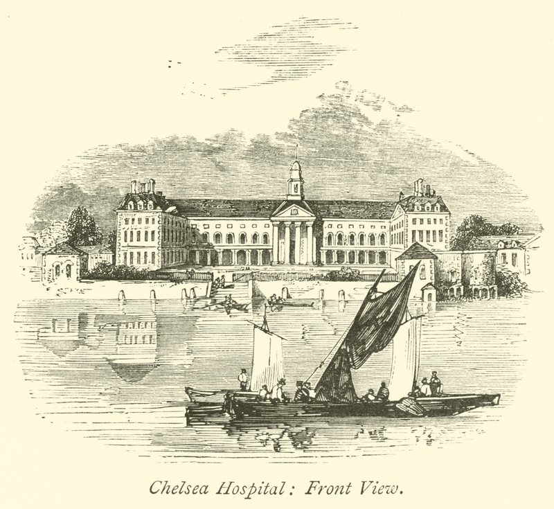 Chelsea Hospital, framifrån av English School