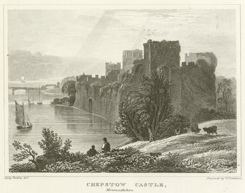 Chepstow Castle, Monmouthshire (gravyr) av English School