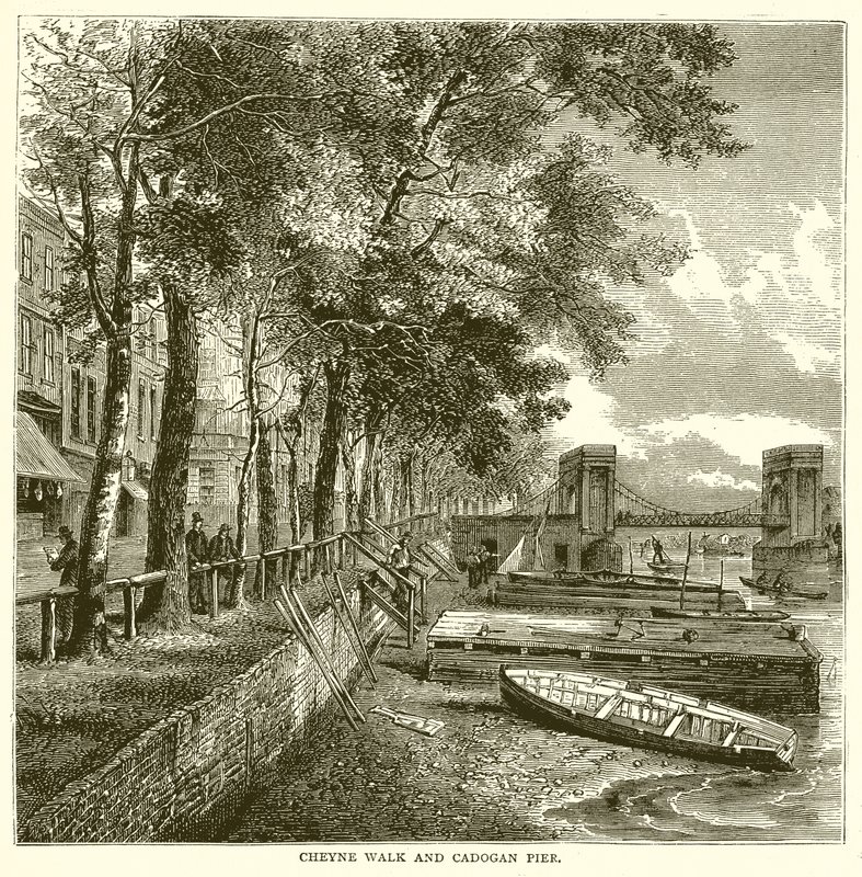 Cheyne Walk och Cadogan Pier av English School