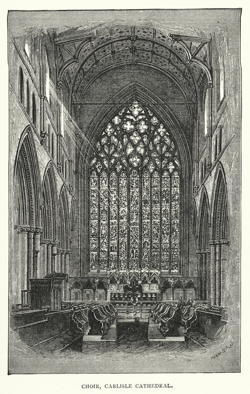Kör, Carlisle Cathedral (gravyr) av English School