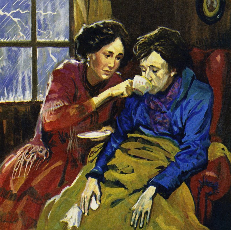 Chopin vårdades av romanförfattaren George Sand när han blev sjuk av English School