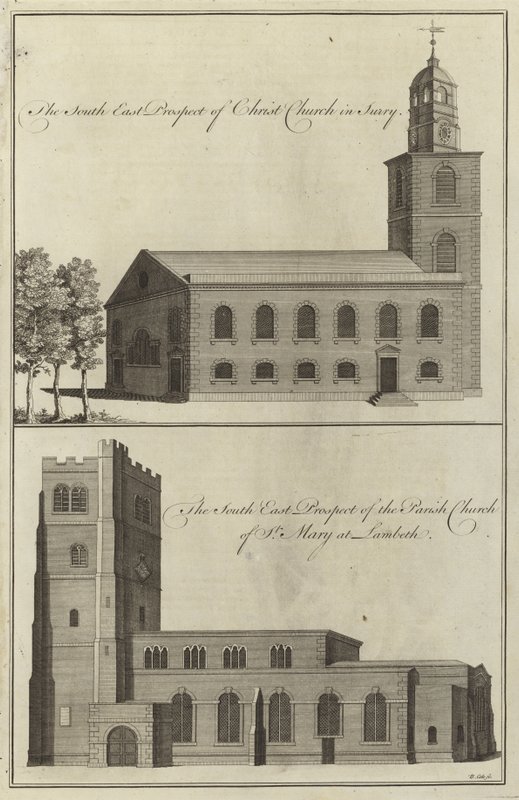 Christ Church, Surrey och Parish Church of St Mary i Lambeth av English School