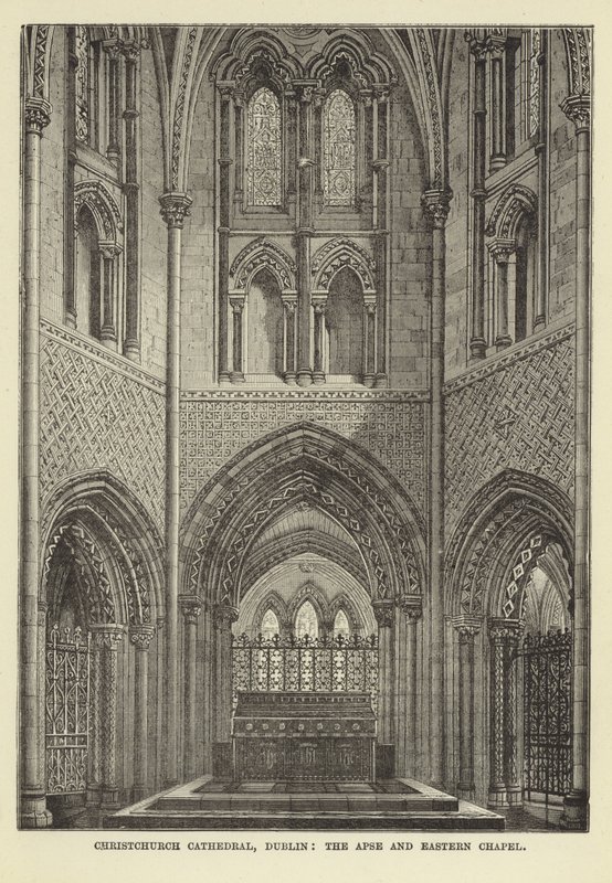 Christchurch Cathedral, Dublin, Apse och Eastern Chapel av English School