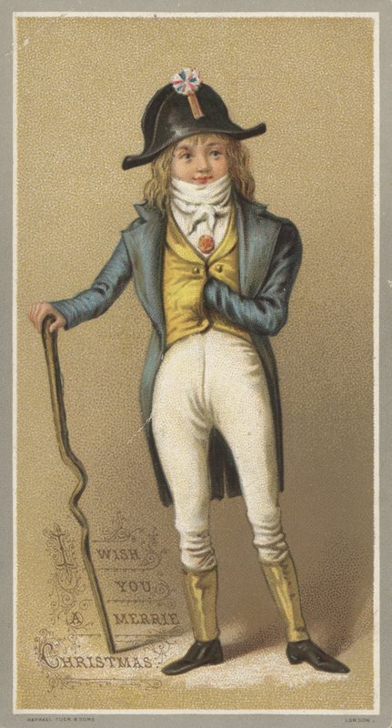 Julkort (chromolitho) av English School