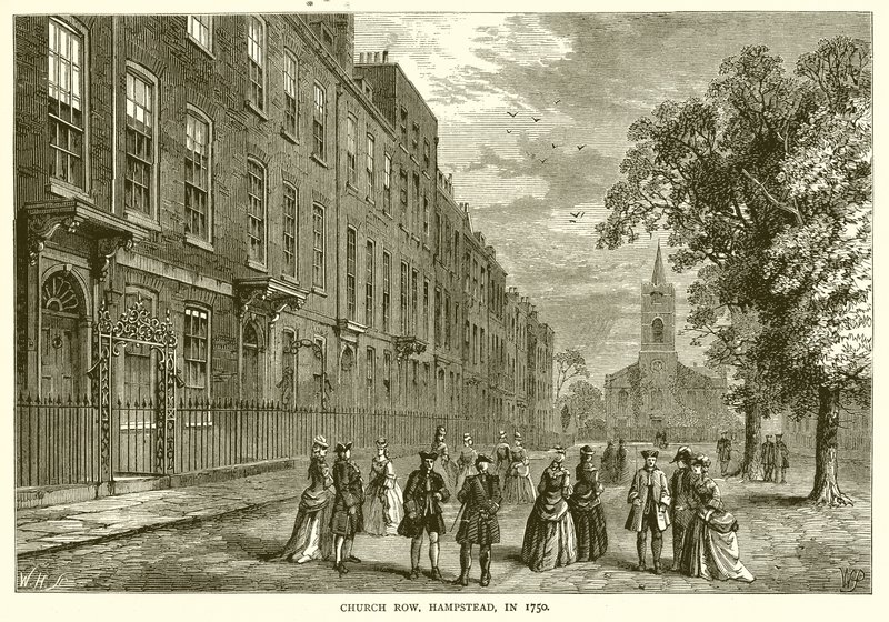 Church Row, Hampstead, 1750 av English School