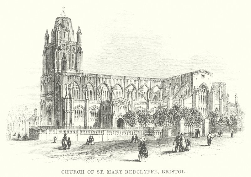Kyrkan St Mary Redclyffe, Bristol (gravyr) av English School