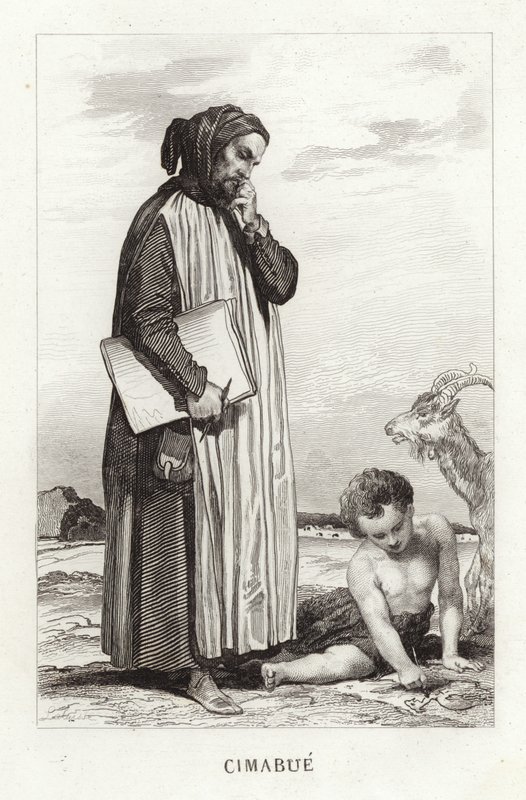Cimabue upptäcker Giotto av English School