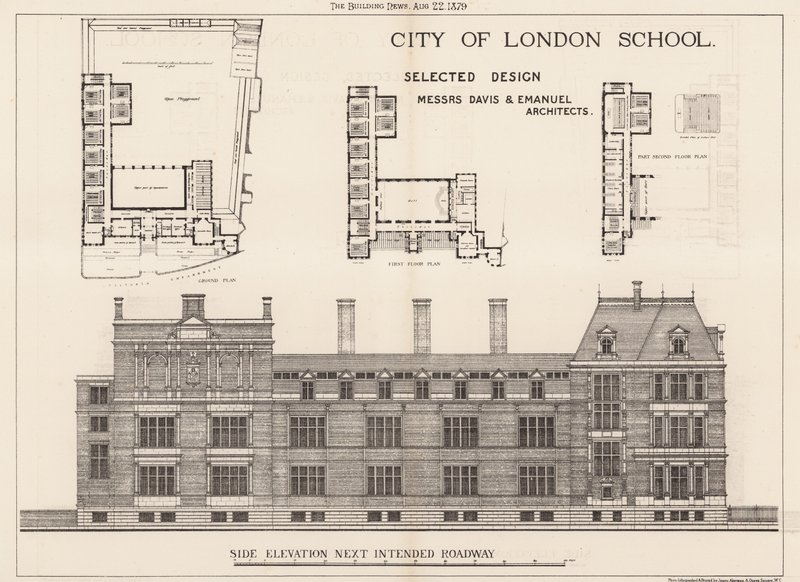 City of London School; sidohöjd av English School